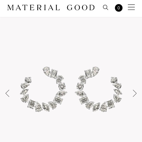 MATERIAL GOOD / New York / DIAMOND EARRINGS - Picture 1 of 3